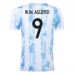 Maglia Argentina Kun Agüero 9 Divisa Prima 2021
