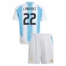 Maglia Argentina L.Martinez 22 Bambino Divisa Prima Copa América 2024
