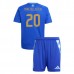 Maglia Argentina Mac Allister 20 Bambino Divisa Trasferta Copa América 2024