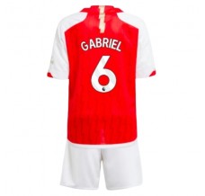 Maglia Arsenal Gabriel 6 Bambino Divisa Prima 2023/24