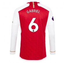 Maglia Arsenal Gabriel 6 Divisa Prima 2023/24 Manica Lunga