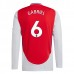 Maglia Arsenal Gabriel 6 Divisa Prima 2024/25 Manica Lunga