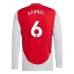 Maglia Arsenal Gabriel 6 Divisa Prima 2024/25 Manica Lunga