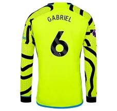 Maglia Arsenal Gabriel 6 Divisa Trasferta 2023/24 Manica Lunga
