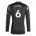 Maglia Arsenal Gabriel 6 Divisa Trasferta 2024/25 Manica Lunga