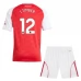 Maglia Arsenal J.Timber 12 Bambino Divisa Prima 2025/26