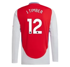 Maglia Arsenal J.Timber 12 Divisa Prima 2024/25 Manica Lunga