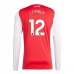 Maglia Arsenal J.Timber 12 Divisa Prima 2025/26 Manica Lunga