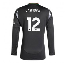 Maglia Arsenal J.Timber 12 Divisa Trasferta 2024/25 Manica Lunga