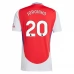 Maglia Arsenal Jorginho 20 Divisa Prima 2024/25