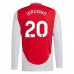 Maglia Arsenal Jorginho 20 Divisa Prima 2024/25 Manica Lunga