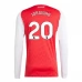 Maglia Arsenal Jorginho 20 Divisa Prima 2025/26 Manica Lunga