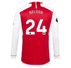 Maglia Arsenal Nelson 24 Divisa Prima 2023/24 Manica Lunga