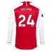 Maglia Arsenal Nelson 24 Divisa Prima 2023/24 Manica Lunga