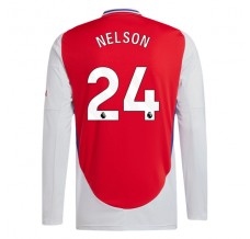 Maglia Arsenal Nelson 24 Divisa Prima 2024/25 Manica Lunga