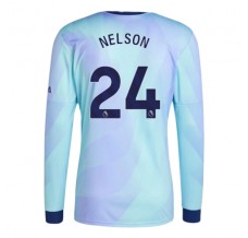 Maglia Arsenal Nelson 24 Divisa Terza 2024/25 Manica Lunga