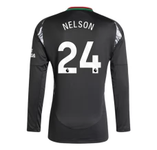 Maglia Arsenal Nelson 24 Divisa Trasferta 2024/25 Manica Lunga