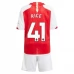 Maglia Arsenal Rice 41 Bambino Divisa Prima 2023/24