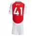 Maglia Arsenal Rice 41 Bambino Divisa Prima 2024/25