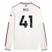 Maglia Arsenal Rice 41 Divisa Terza 2025/26 Manica Lunga