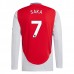 Maglia Arsenal Saka 7 Divisa Prima 2024/25 Manica Lunga