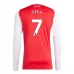 Maglia Arsenal Saka 7 Divisa Prima 2025/26 Manica Lunga
