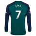 Maglia Arsenal Saka 7 Divisa Terza 2023/24 Manica Lunga