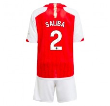 Maglia Arsenal Saliba 2 Bambino Divisa Prima 2023/24
