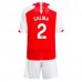 Maglia Arsenal Saliba 2 Bambino Divisa Prima 2023/24