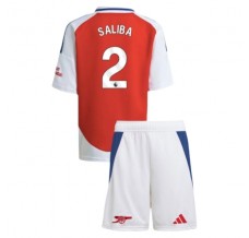 Maglia Arsenal Saliba 2 Bambino Divisa Prima 2024/25