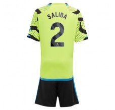 Maglia Arsenal Saliba 2 Bambino Divisa Trasferta 2023/24