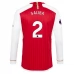 Maglia Arsenal Saliba 2 Divisa Prima 2023/24 Manica Lunga