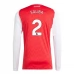 Maglia Arsenal Saliba 2 Divisa Prima 2025/26 Manica Lunga