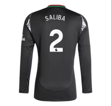 Maglia Arsenal Saliba 2 Divisa Trasferta 2024/25 Manica Lunga