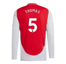 Maglia Arsenal Thomas 5 Divisa Prima 2024/25 Manica Lunga