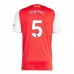Maglia Arsenal Thomas 5 Divisa Prima 2025/26