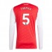 Maglia Arsenal Thomas 5 Divisa Prima 2025/26 Manica Lunga