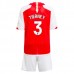 Maglia Arsenal Tierney 3 Bambino Divisa Prima 2023/24