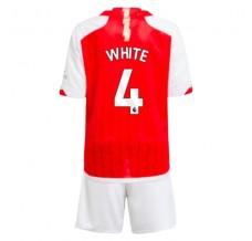 Maglia Arsenal White 4 Bambino Divisa Prima 2023/24
