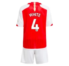 Maglia Arsenal White 4 Bambino Divisa Prima 2023/24