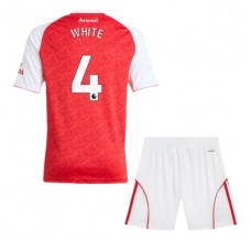 Maglia Arsenal White 4 Bambino Divisa Prima 2025/26
