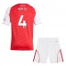 Maglia Arsenal White 4 Bambino Divisa Prima 2025/26