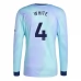 Maglia Arsenal White 4 Divisa Terza 2024/25 Manica Lunga