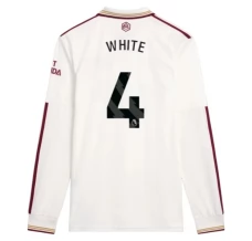 Maglia Arsenal White 4 Divisa Terza 2025/26 Manica Lunga