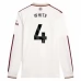 Maglia Arsenal White 4 Divisa Terza 2025/26 Manica Lunga