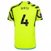 Maglia Arsenal White 4 Divisa Trasferta 2023/24