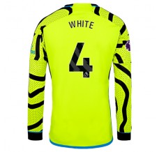Maglia Arsenal White 4 Divisa Trasferta 2023/24 Manica Lunga