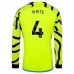 Maglia Arsenal White 4 Divisa Trasferta 2023/24 Manica Lunga