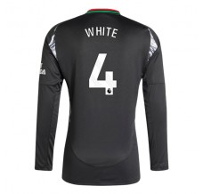 Maglia Arsenal White 4 Divisa Trasferta 2024/25 Manica Lunga