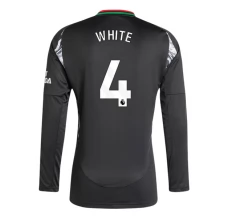 Maglia Arsenal White 4 Divisa Trasferta 2024/25 Manica Lunga